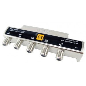 4 Way Sat DC All Legs Both Ways Splitter