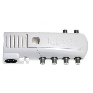 Domestic RF Amplifier 4 Outputs TV V/U 16dB Gain 102dBuV