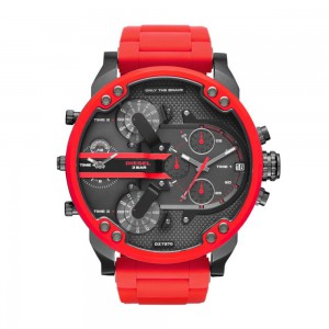 Diesel Men's Mr Daddy 2.0 Stainless Steel Chronograph Quartz Watch - Red/Black