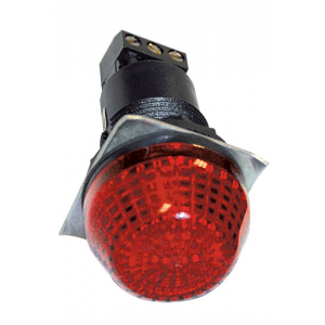 24VAC/DC 30mm RED BEACON STEADY/FLASHING IP65