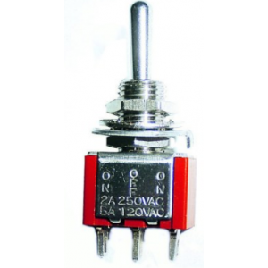 Mini SPDT On-Off-On Solder Tag Toggle Switch 1.5A