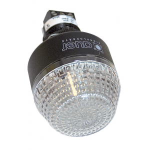 230VAC 45mm CLEAR BEACON/BUZZER STEADY/FLASHING IP65