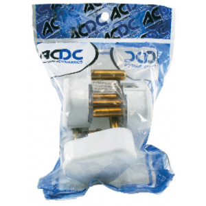 3 x 15A White S.A Plug Top Pack