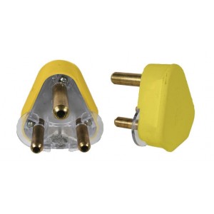 15A Yellow Standard Plug Top