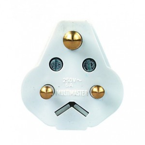 5A White Standard Plug Top