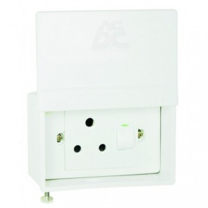 W/P Surface 16A Single Socket Outlet - ABS White
