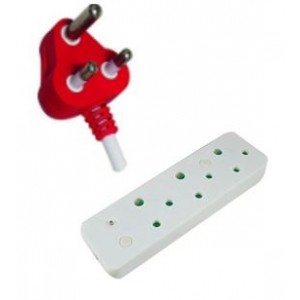 3 x 16A Extension with Overload &amp; Surge Protection (400mm)