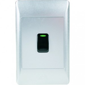 1-Lever 2-Way Switch 2x4 with Silver Cover Plate