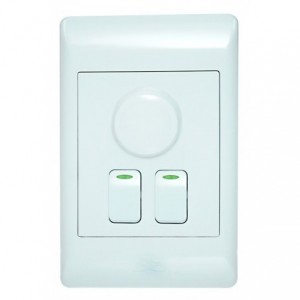 500W Rotary Dimmer ON/OFF With 2 One Way Switches