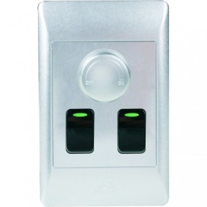500W Rotary Dimmer ON/OFF with 2 One Way Switches Silver