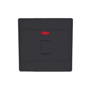45A DP Stove Isolator 4X4 with Neon Light and Black Cover Plate