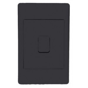 32A DP Stove Isolator 2X4 with Black Cover Plate