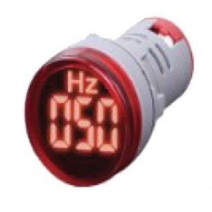Red LED Frequency Display 50-450VAC 28mm Round Face