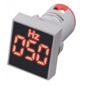 Red LED Frequency Display 50-450VAC 28mm Square Face