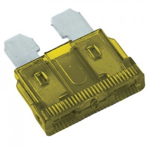 20A Automotive Fuse Yellow - 5 Pack