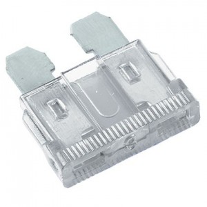 25A Automotive Fuse Clear - 5 Pack