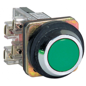 30mm GREEN FLUSH PUSHBUTTON OPERATOR