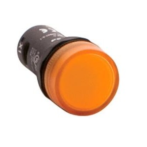 Amber LED Pilot Light Hi-Brite 22mm 12V AC/DC