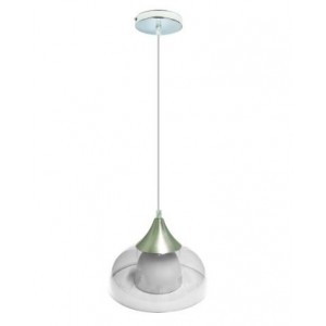 60W E27 Clear Glass/Acrylic Pendant Light Fitting - 270mm Dia