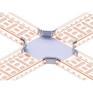 Horz 4 Way Junc 50MM(W) X 40MM(H) X 50MM(B)GALV Mild Steel