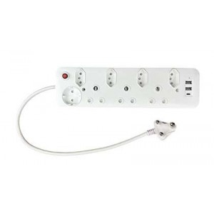 Power Extender with 3x SA- 4x N-Type- 1x Schucko- 2x USB-A- and 1x USB-C