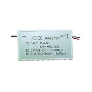 90-264VAC/15VDC 800mA 12W Constant Voltage Power Supply