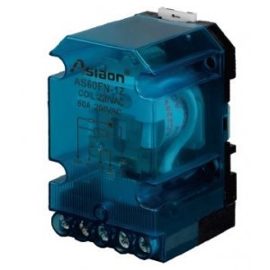 Din 60A 230VAC Power Relay 1C/O Quick Screw Connection