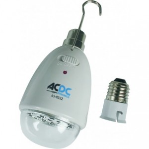 230VAC 22 LED Rechargeable Lamp B22 with E27 LHA