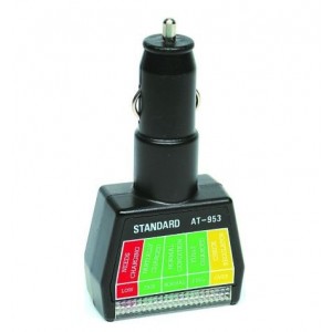 12VDC Battery Tester with Car Lighter Fitting