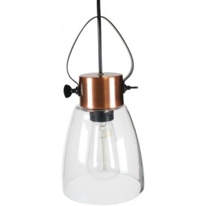 Pendant Antique Copper Clear Glass 150DIA 230VAC 60W 1XE27