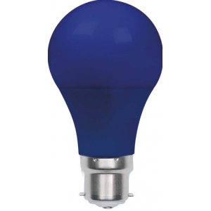 Blue B22 LED Bulb 230V 3W 110x60mm