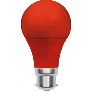 Red B22 LED Bulb 3W 230V 110x60mm