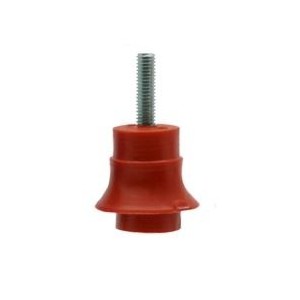 8mm RED PLASTIC INSULATOR M-F