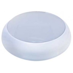 230VAC 9/14/18W LED CCT Adjustable PVC White Bulkhead Ø320X100 IP65