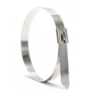 316 Stainless Steel Cable Tie 200L x 7.9W - Ball Lock (Pack of 100)