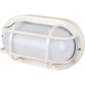 9W White LED Plastic Bulkhead 6000K 250X120MM IP54