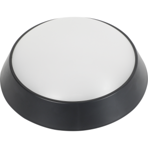 12W LED Plastic Black Bulkhead Light 170-265VAC CCT