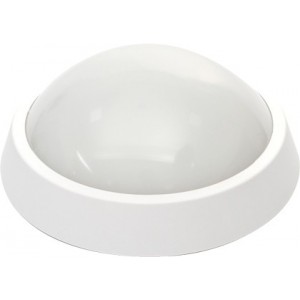 12W LED PVC White Bulkhead Light 4000K with Day/Night Sensor