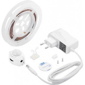 230VAC LED Bed Light Kit 1.5M Warm White with Sensor IP54