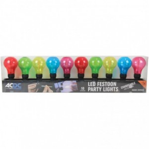 Low Voltage Belt Light 5M with 10 Mixed Colour A60 Lamps and Adaptor