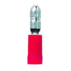 1.5mm Red Insulated Lug Male Bullet Pack of 100