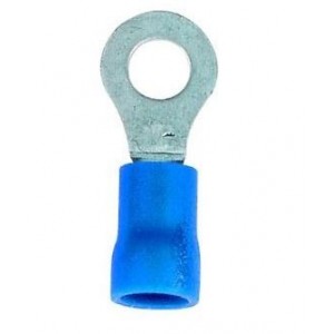 2.5mm Blue Insulated Lug 8mm Ring - Pack of 20