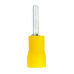 Yellow Insulated Lug 10mm Pin Pack of 20 (4-6mm)