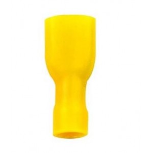 4-6mm Yellow Insulated Female Disconnect Lug (20 Pack)