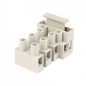 4-Way Terminal Block with Fuse Holder (2 Parts)