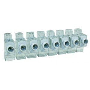 Closed End Uni-Pole Screw Connector for 2 x 6mm Cables (450V- IP20)