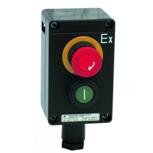 Ex-Proof Control Station with Emergency Stop and Start Buttons
