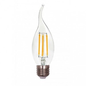 220-240VAC 2W LED Flame Candle Bulb E27 Base Cool White