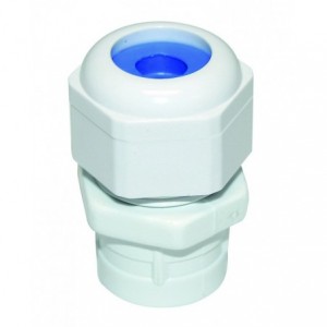 Size 0 Conduit Gland Fitting to 20mm Conduit with 8mm Blue Grommet
