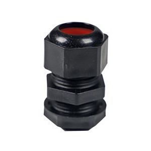 Size 1 Black Conduit Box Gland 20MM Red Grommet